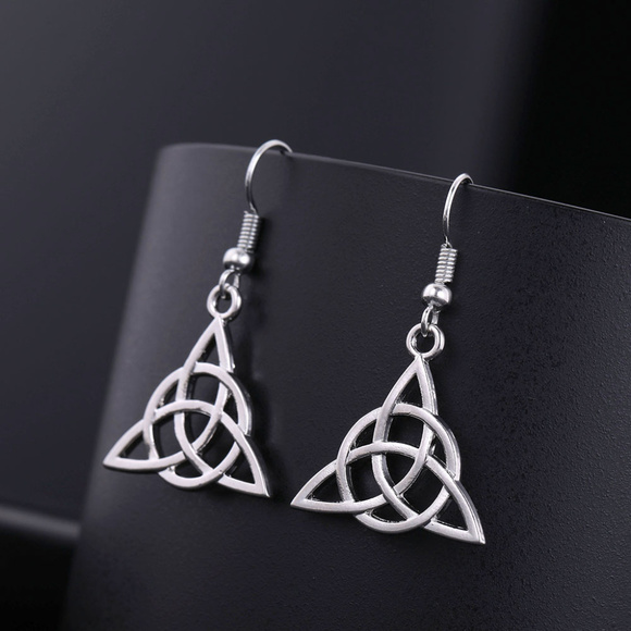 💝 Wiccan symbol Witchy earrings - Picture 1 of 8